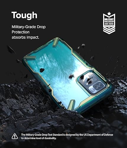 Miniatura 6 de Ringke Fusion-X - Funda compatible con Xiaomi Note 11T 5G  Poco M4 Pro 5G, parte trasera dura transparente, resistente, a prueba de golpes, cubierta