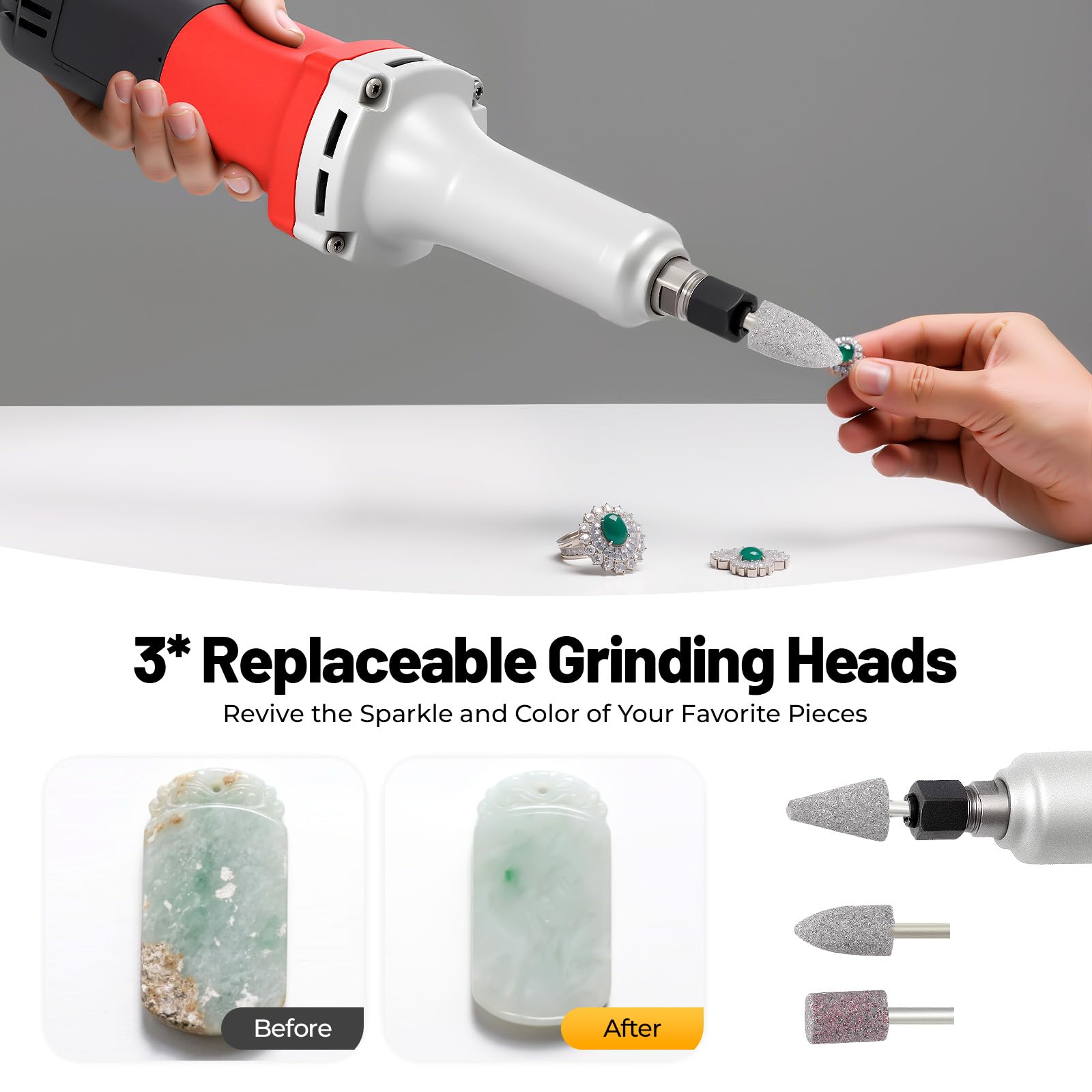 750 W Mini Smerigliatrice diritta, elettrica Levigatrice a collo Ø6 mm, 27000 giri/min