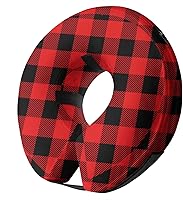 Vista 1 de Collar inflable de Navidad para perro después de la cirugía, collar protector de recuperación para perros y gatos, cono suave para mascotas, collar