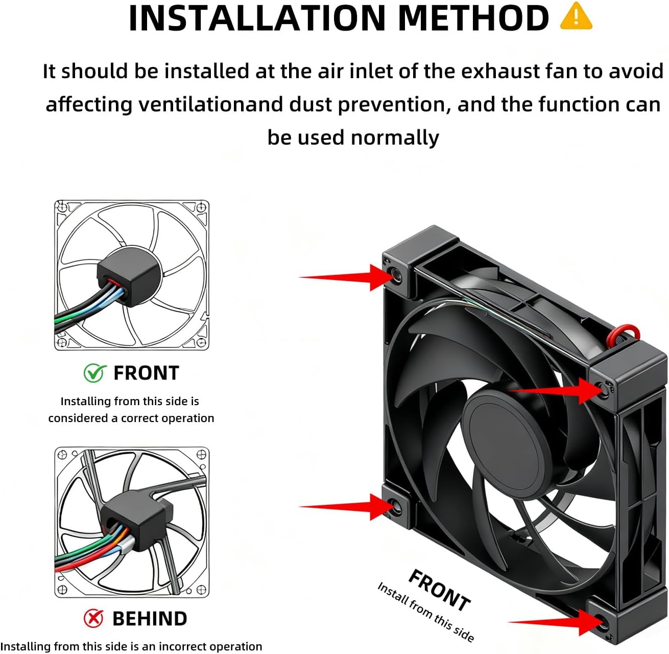 120mm Fan Dust Filter Mesh Compatible for Computer Cooler/PSU/Routers Nylon Mesh,Frame PC Fan Dust Meshes Cooler Filter Dustproof Computer Fan Grills (120 * 120mm,4pcs)
