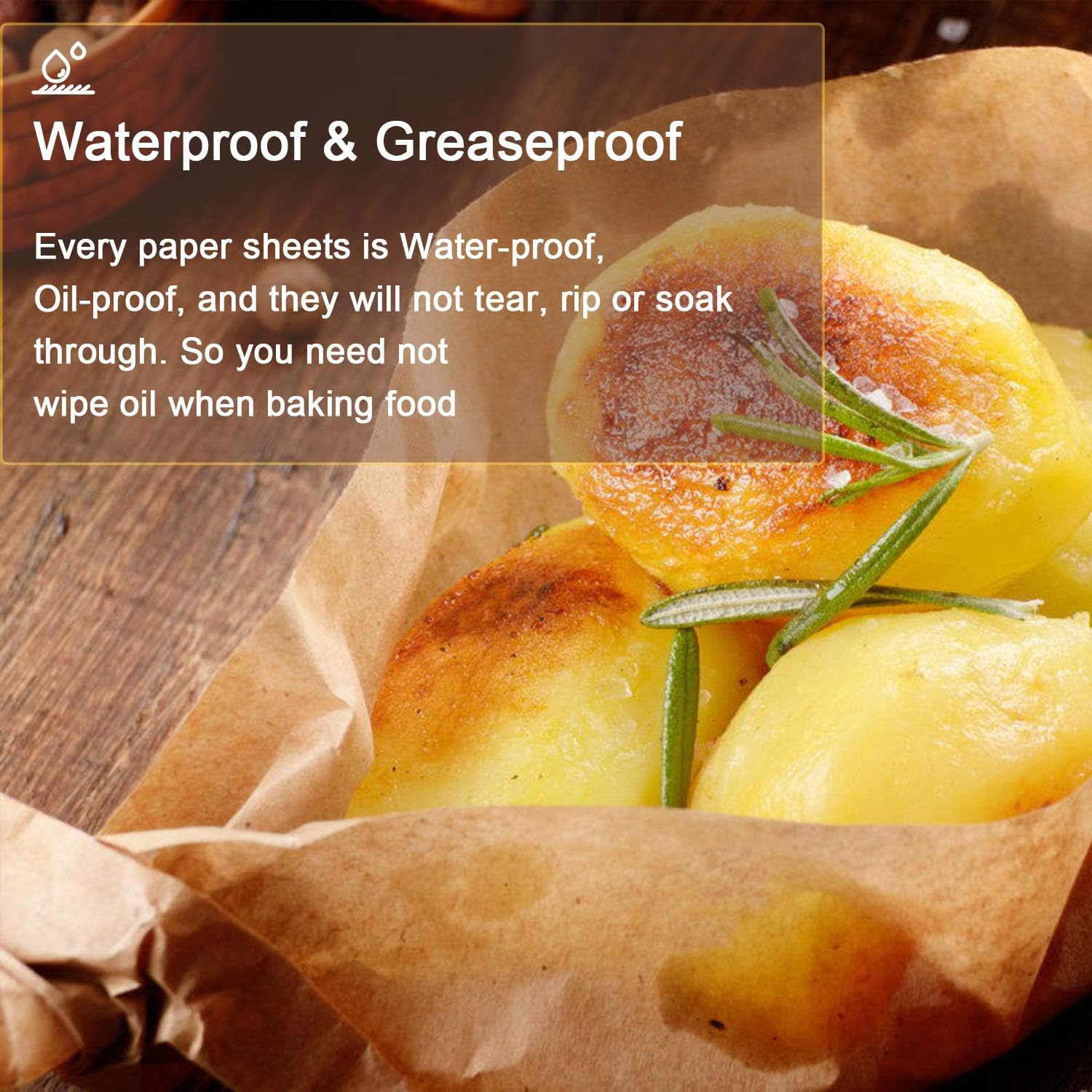 300 PCS Parchment Paper Sheets, OAMCEG 12x16 Inch No Chemical Non-Stick Unbleached Pre-Cut Parchment Paper with a Silicone Brush, for Baking Grilling Air Fryer Steaming Bread Cup Cake Cookie: Home & Kitchen