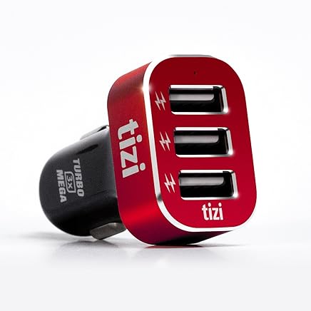 equinux Tizi Turbolader 3X Mega - Cargador de Coche con 3 Puertos USB y tecnolog?a Auto MAX Power para el Coche, Tres Puertos USB de elevada potenica independientemente del Fabricante (hasta 2,4 A) equinux Tizi Turbolader 3X Mega - Cargador de Coche con 3 Puertos USB y tecnolog?a Auto MAX Power para el Coche, Tres Puertos USB de elevada potenica independientemente del Fabricante (hasta 2,4 A)