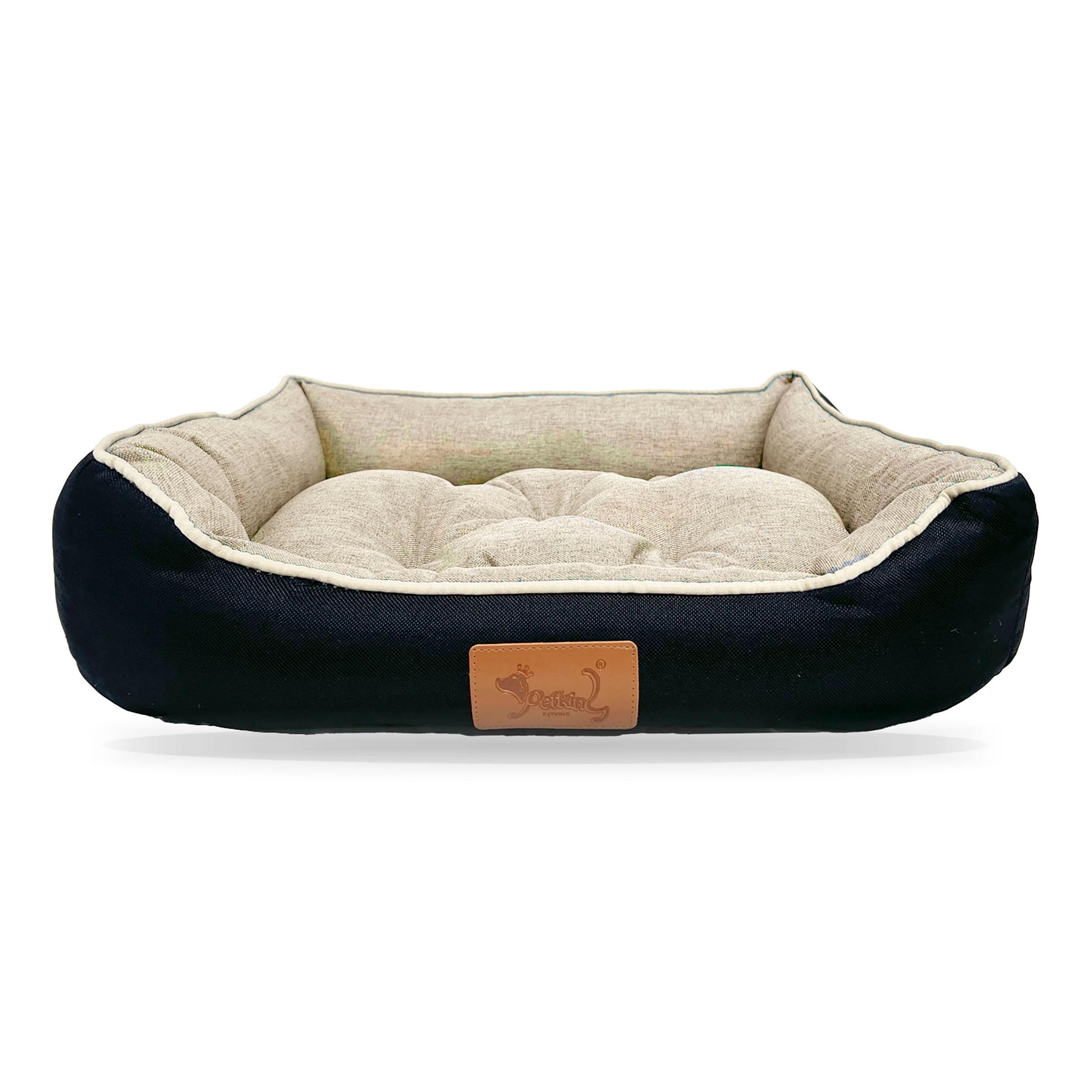 Meishida Cama para Perros Loneta Cómoda, Cuna Perro Transpirable con Cojín Rellena de Fibra Hueca (S - 54x43x22cm)