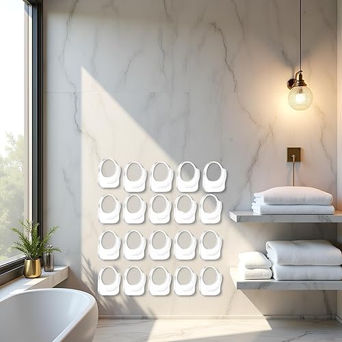 Miniatura 4 de 20 ganchos de pared adhesivos transparentes para colgar, pequeños ganchos adhesivos de plástico, ganchos adhesivos de acrílico transparente para