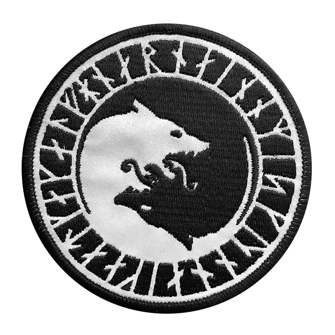 Viking Odin Úlfhéðnar No Mercy Patch – Iron-On – Red/Black – Wolf Odin In God Design
