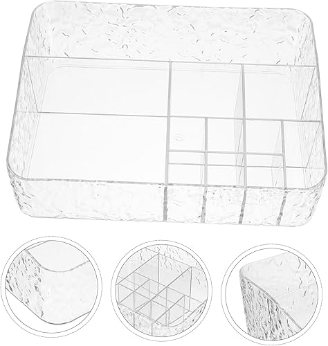 Miniatura 9 de HAKIDZEL Organizador de lápiz labial, soporte de exhibición transparente para lápiz labial de escritorio para cosméticos, elegante almacenamiento de