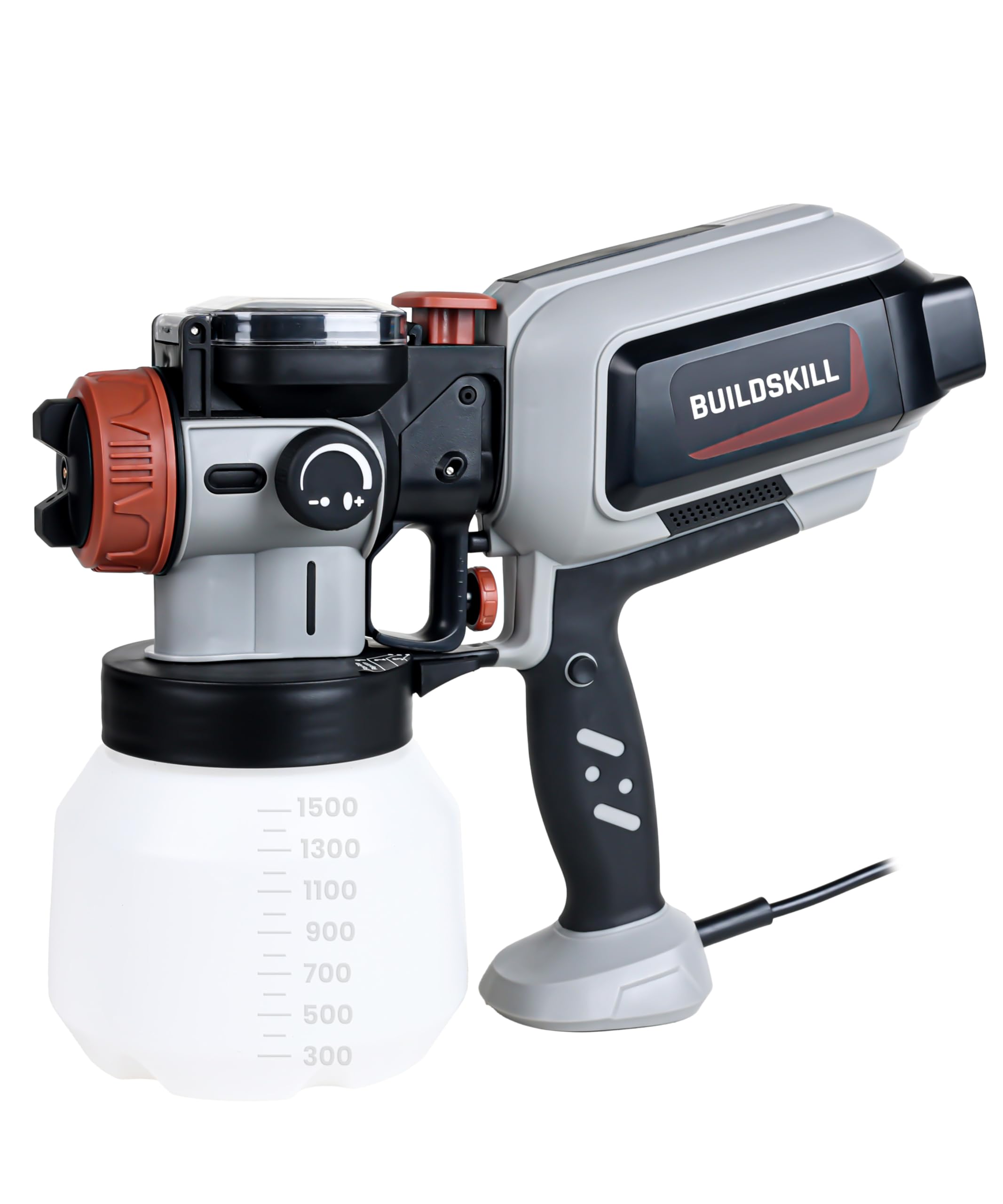 BUILDSKILL Paint Spray Machine, Easy Refill, Copper Nozzle, 1500 ML Container, Heat Sink, 3 Spray Patterns, Saves You from Hot Handle, 600W(6 Months Warranty) (B0D9FSZJ6K) Amazon Price History, Amazon Price Tracker
