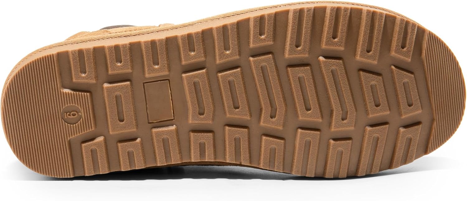 Bruno Marc Men's Winter Snow Boots FuzzyGo Rugged Suede Leather Cold Weather Warm Chelsea Outdoor Boots - Image 5