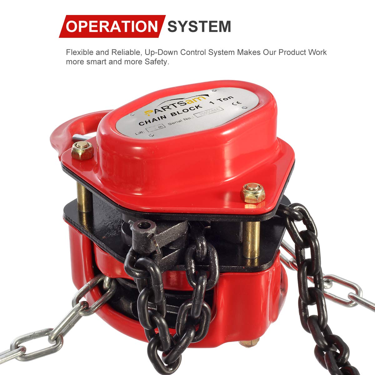 Crаzу Dеаlѕ Partsam 2200LBS Capacity 10FT Lifting Manual Chain Block Hoist Come Along 1 TON Heavy Duty Hooks Commercial Grade Steel