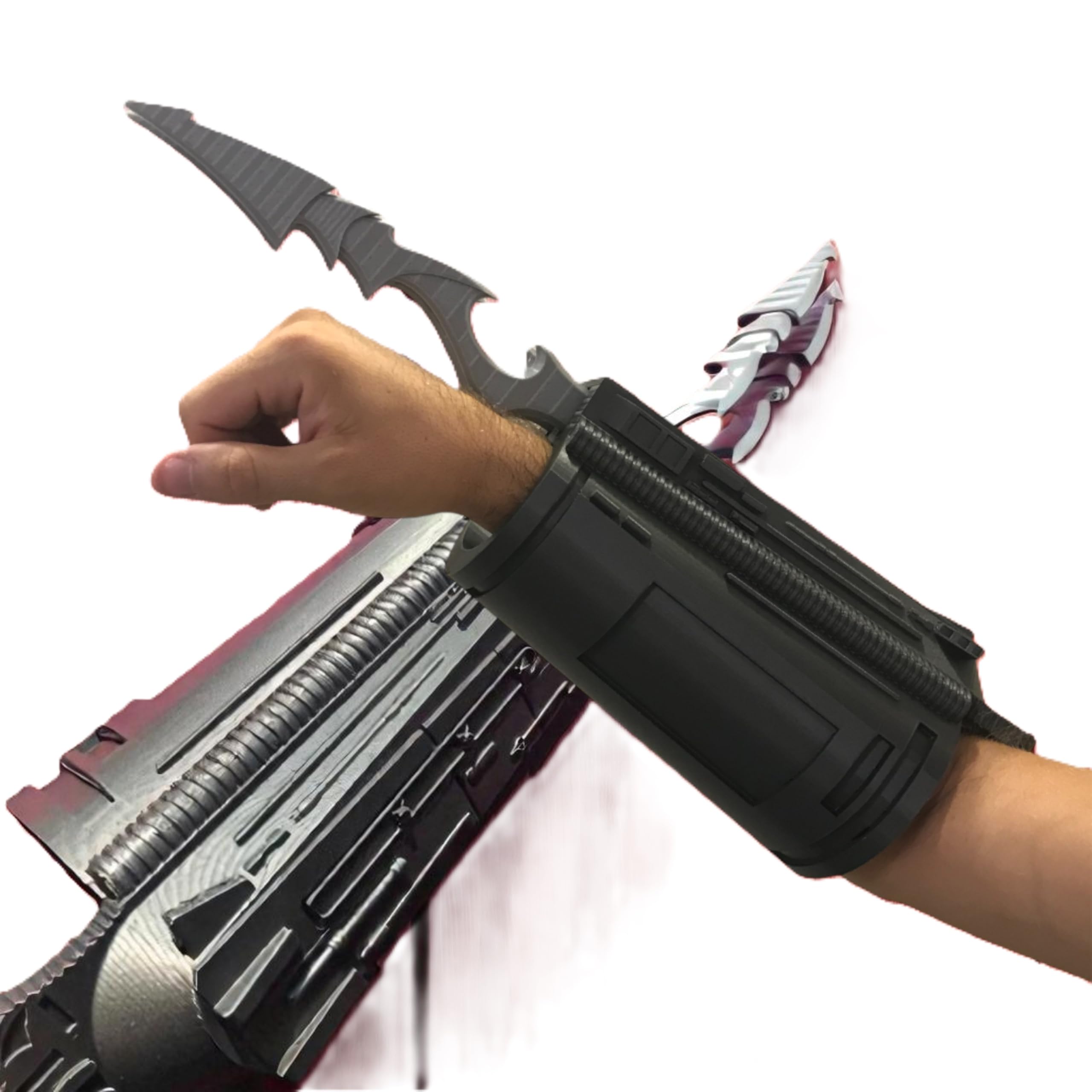 Predator Gauntlet ForeArm (3D Printed) Props Cosplay Replica LARP (Gray)