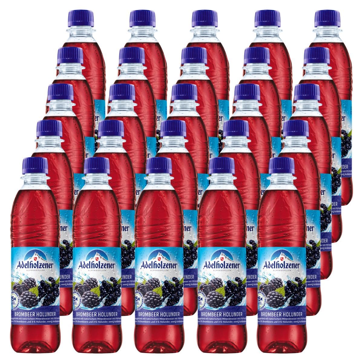 Adelholzener Brombeer Holunder 25 Flaschen je 0,5l inkl. Mehrweg Pfand