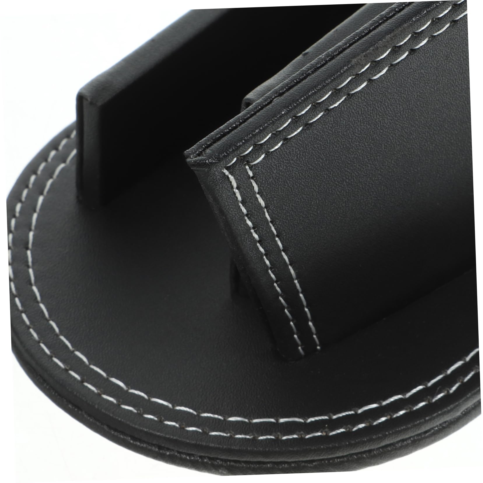 Portapenne da Scrivania in Cuoio Nero, Organizer Ufficio