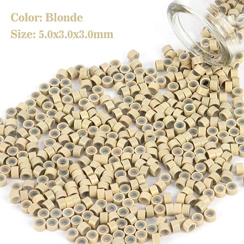 Miniatura 3 de 5 extensiones de cabello microlink de 0.118 x 0.118 in  extensiones de cabello de microcuentas, cabello microlink