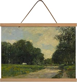 AMZHUAJIA Poster Frame, Magnetic Light Wood Frame Hanger for Photo Picutre Canvas Artwork Art Print Wall Hanging