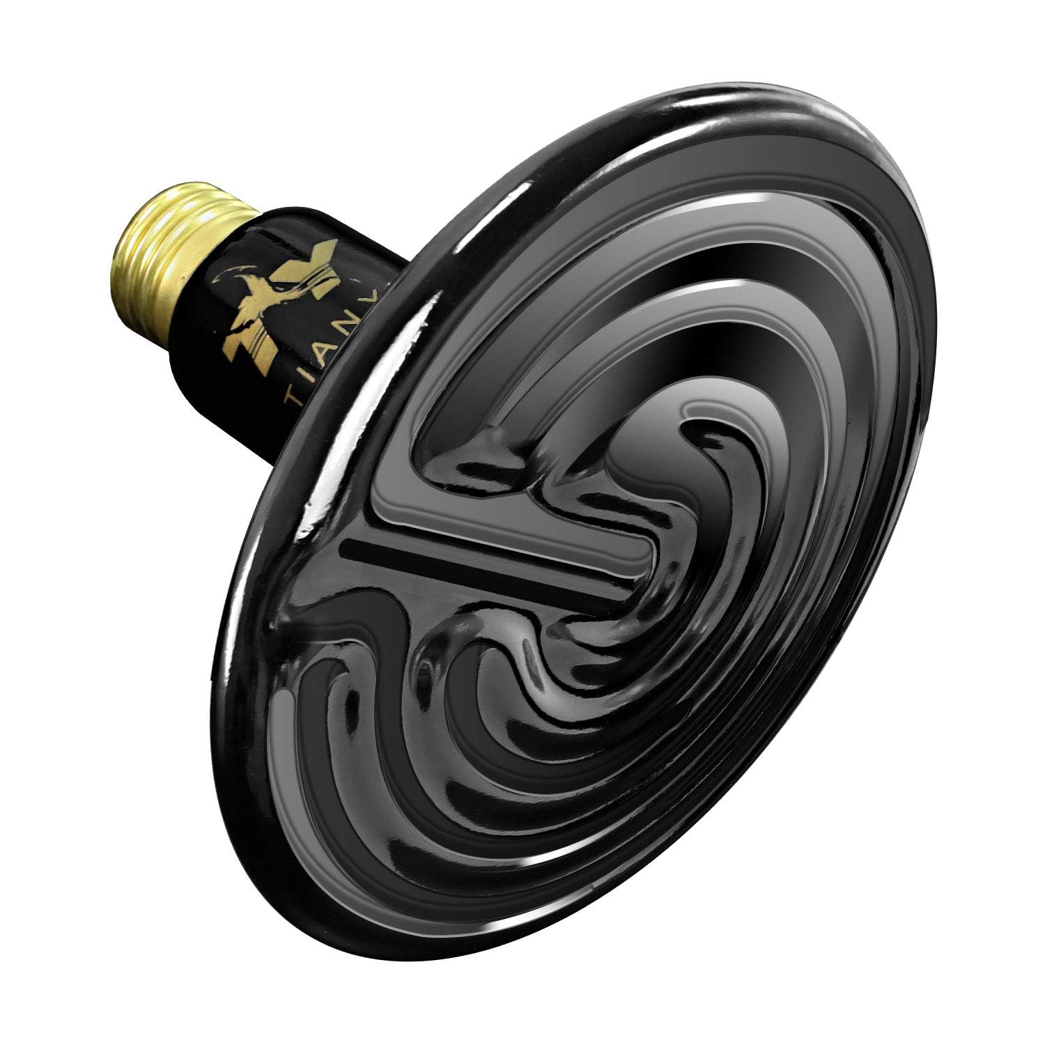 Simple Deluxe 250W Reptile Ceramic Heat Lamp Bulb Warm Emitter Brooder Coop Heater for Amphibian Pet & Incubating Chicken No Light Emitting, Snake/Lizard/Spider