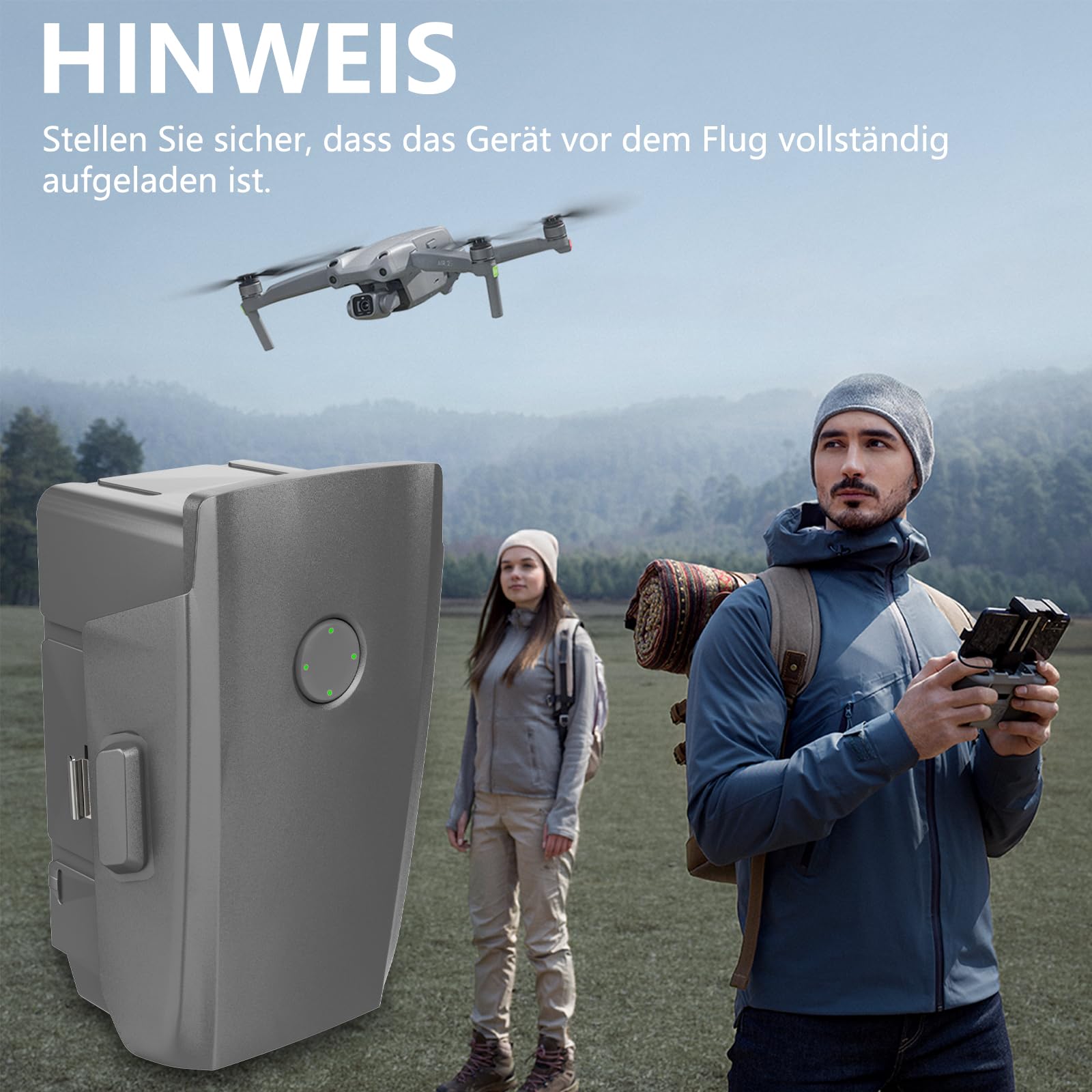 Mavic Air 2S - Batteria da 3500 mAh, 11,5 V, per DJI Mavic Air 2S, 34 Mins Max Flight Time per DJI Mavic Air 2 drone