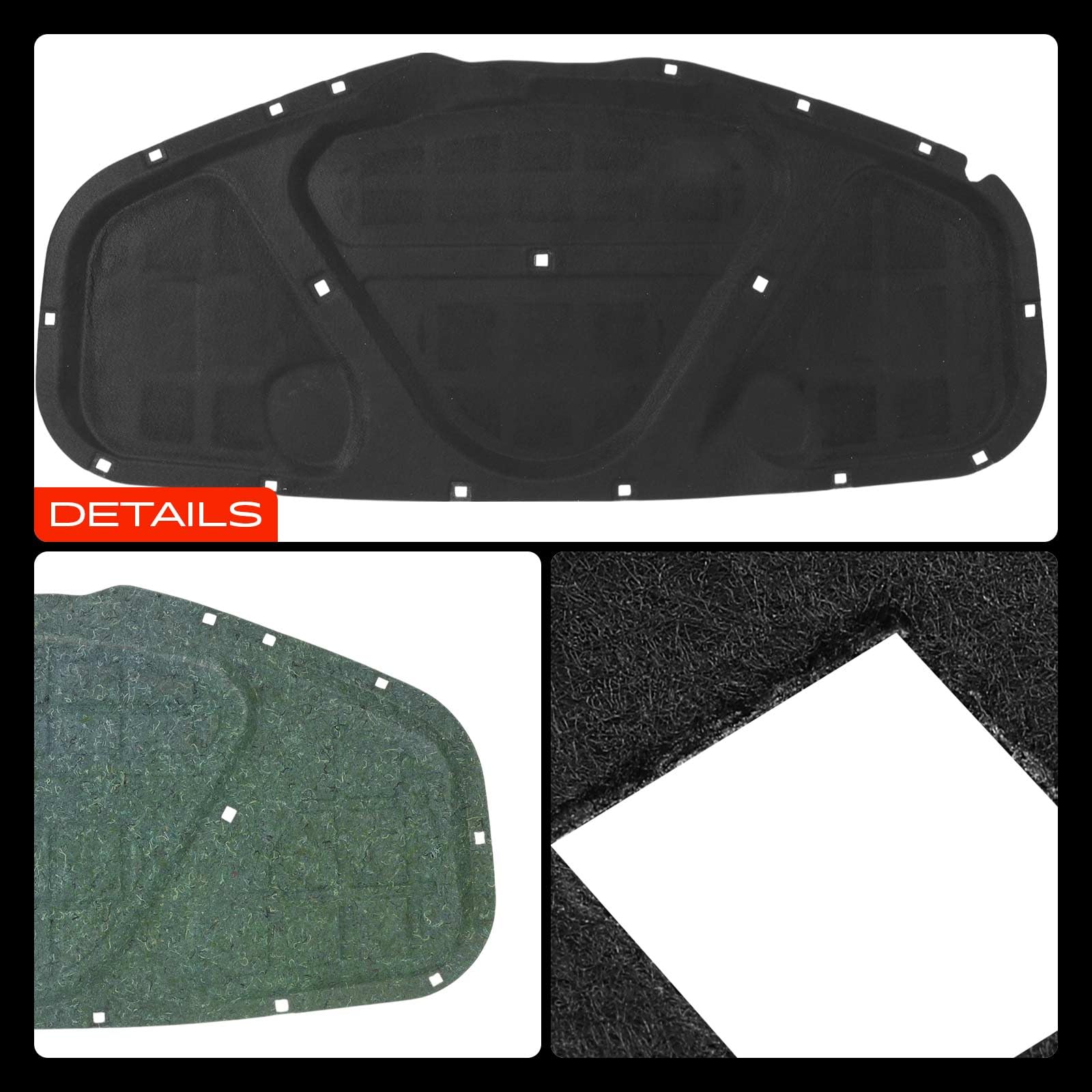 Frankberg Isolamento acustico del vano motore 3B0863835K 3B0863835J | Compatibile con: P.a.s.s.a.t 3B3, P.a.s.s.a.t Variant 3B6