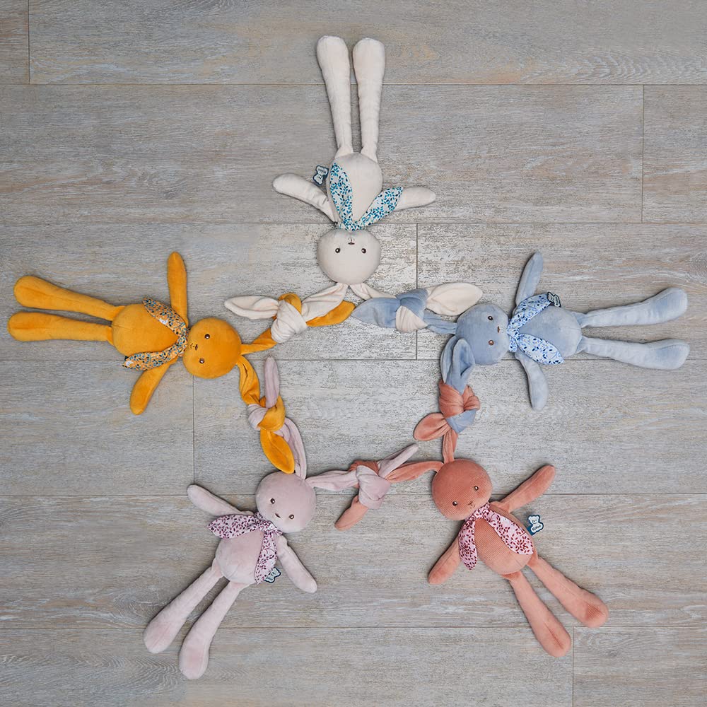 KALOO - Lapinoo - Muñeco Conejo - Peluche Bebé de Pana Aterciopelada - 35 cm - Color Azul - Material Muy Suave - Caja Regalo - Desde el Nacimiento, K969944 — view 6
