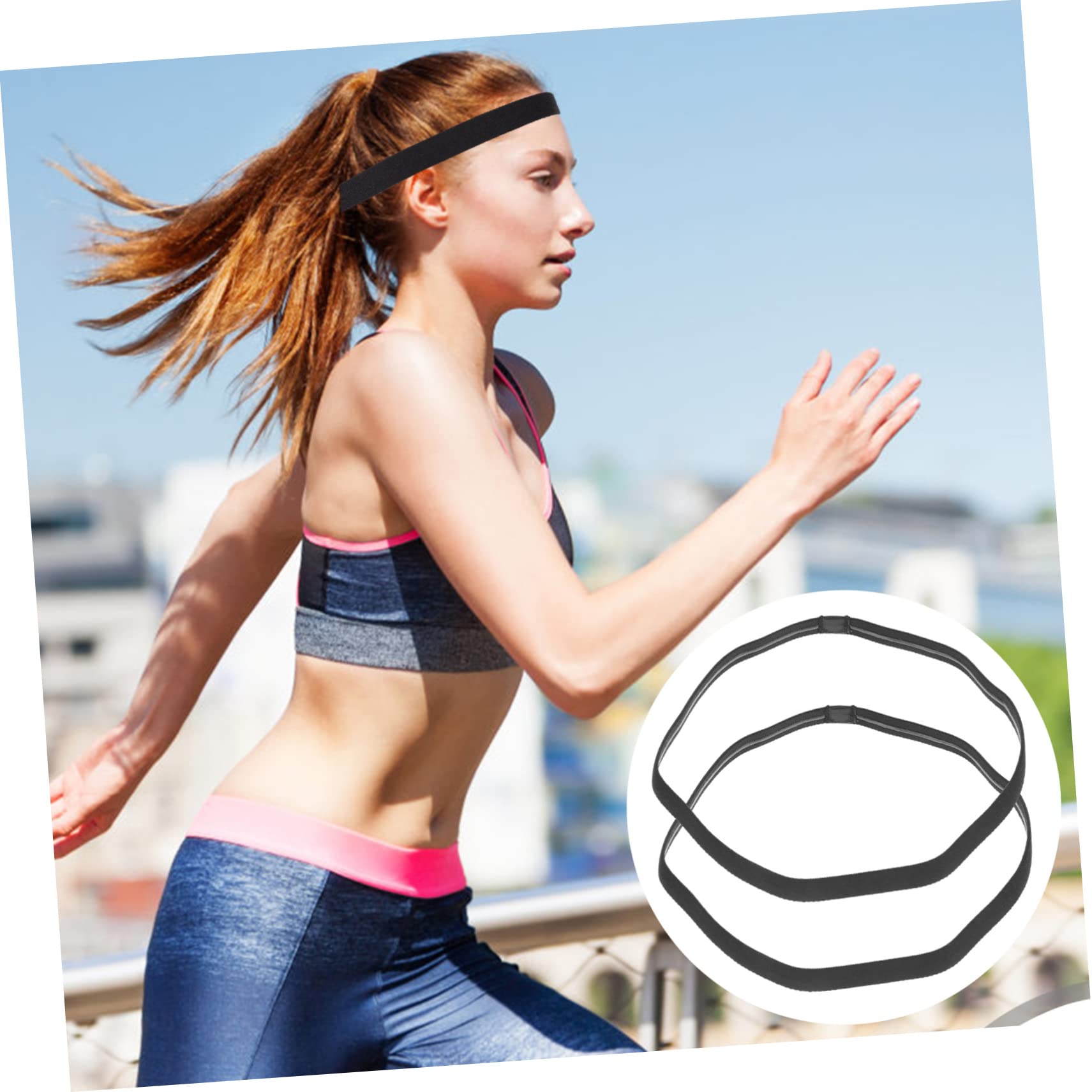 BESPORTBLE 8 Pezzi Fascia Sportiva Antitraspirante Fascia Assorbente Del Sudore Fasce Da Calcio Elastici Per Per Da Donna Fasce Da Tennis Fasce Da Basket Fasce Per Da