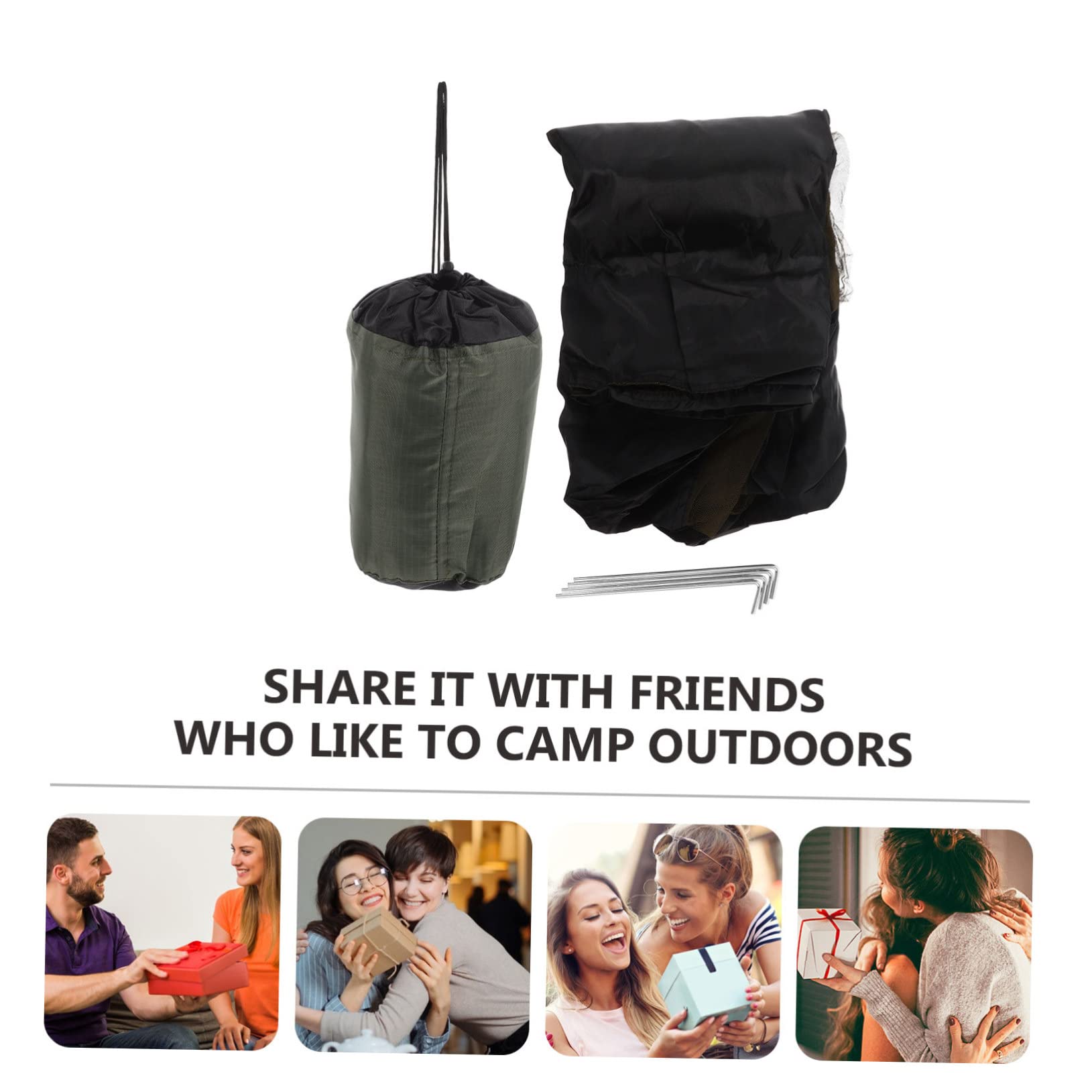 ORFOFE Mosquitera para Camping con Zipper de Alta Densidad para Senderismo y Mochilero Ligera y Reutilizable Protección Efectiva contra Insectos Portátil con de Fijación