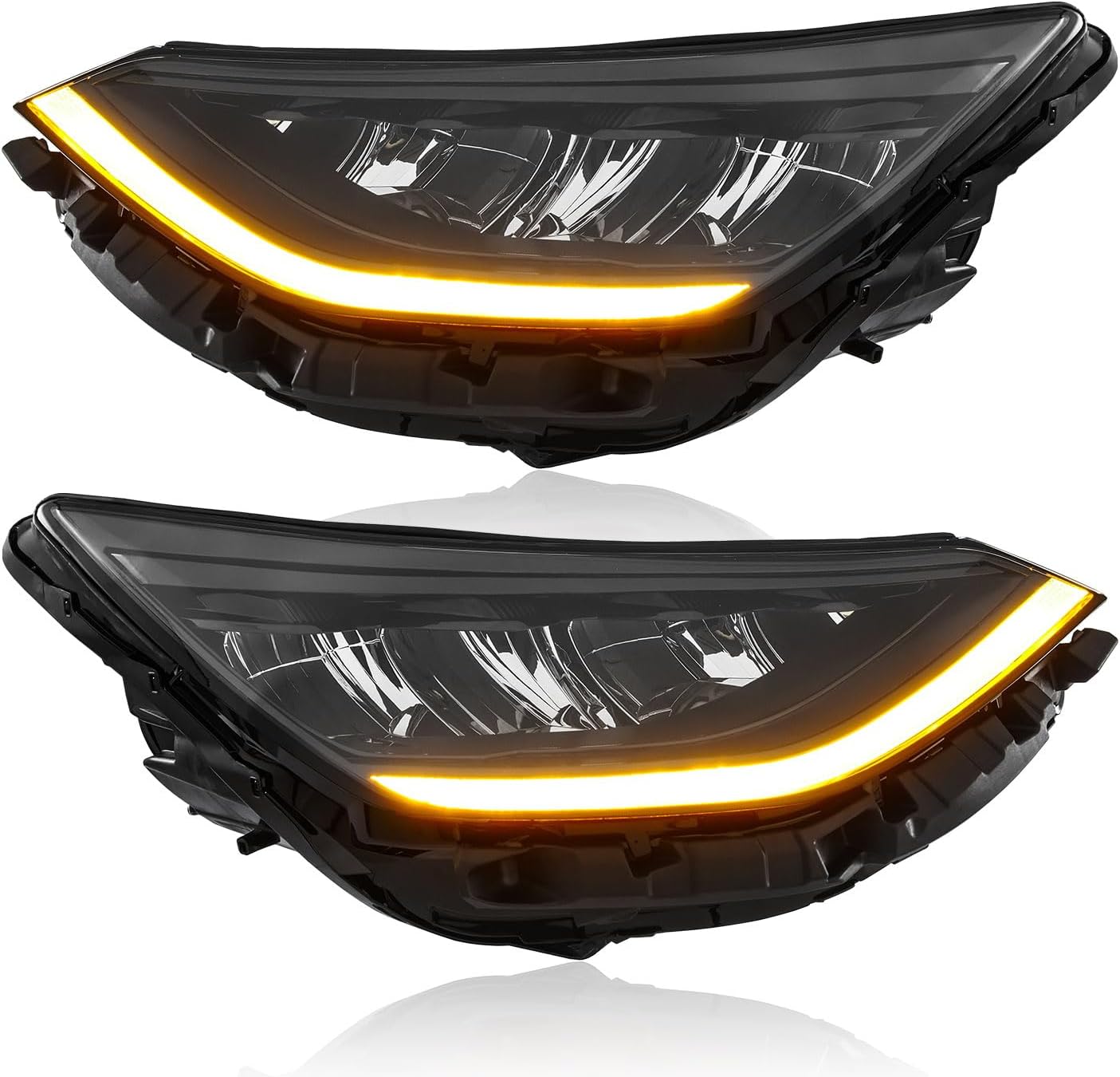 TODO LED Headlights Headlamp Assembly for 2020-2022 Hyundai Sonata, Driver and Passenger Side92101-L1100 92102-L1100