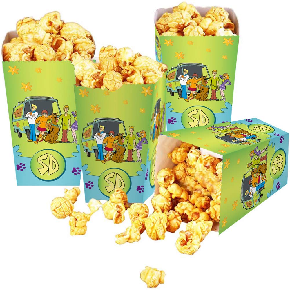 20 PCS Scooby Doo Party Bags - Scooby Doo Party Favor Popcorn Boxes for Scooby Doo Party Supplies