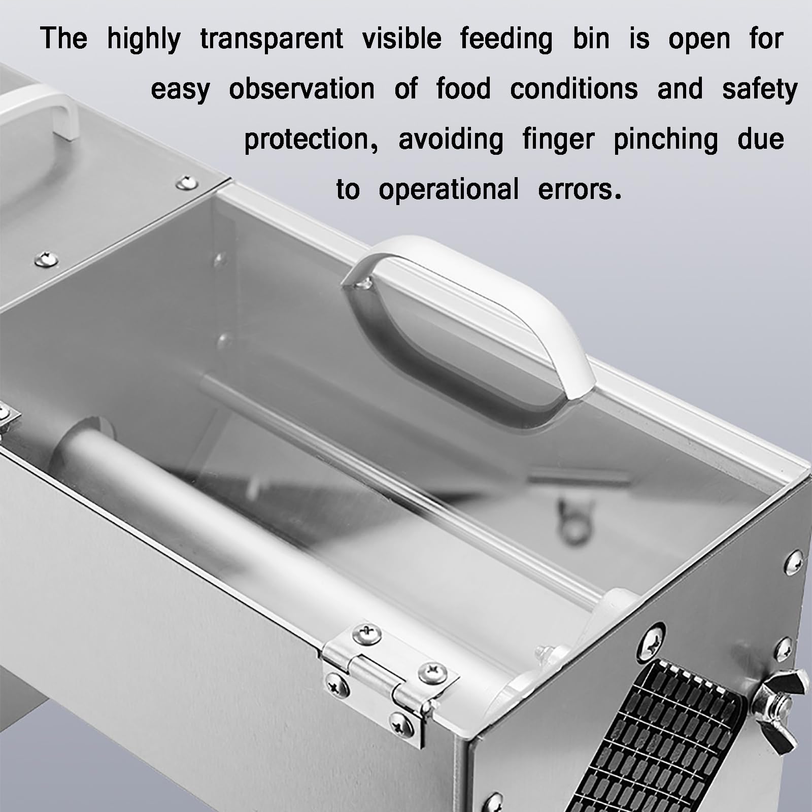 Affettatrice verticale elettrica francese, in acciaio inox, ad alta efficienza, 100 kg/h, 3 lame a griglia per 7 mm/10 mm/14 mm, ideale per ristoranti e case