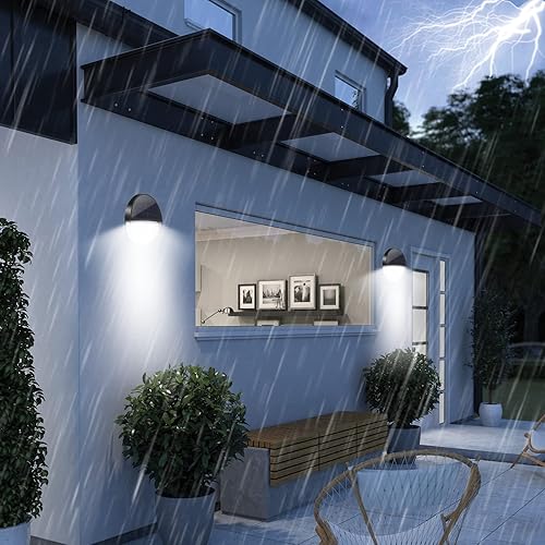 Miniatura 8 de Luces solares para exteriores, luz con sensor de movimiento, luces solares de cerca con detector de movimiento, luces LED de seguridad impermeables