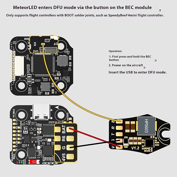 SpeedyBee Adjustable Color LED Light Strips for FPV Customizable Effects SpeedyBee LED Light Strips