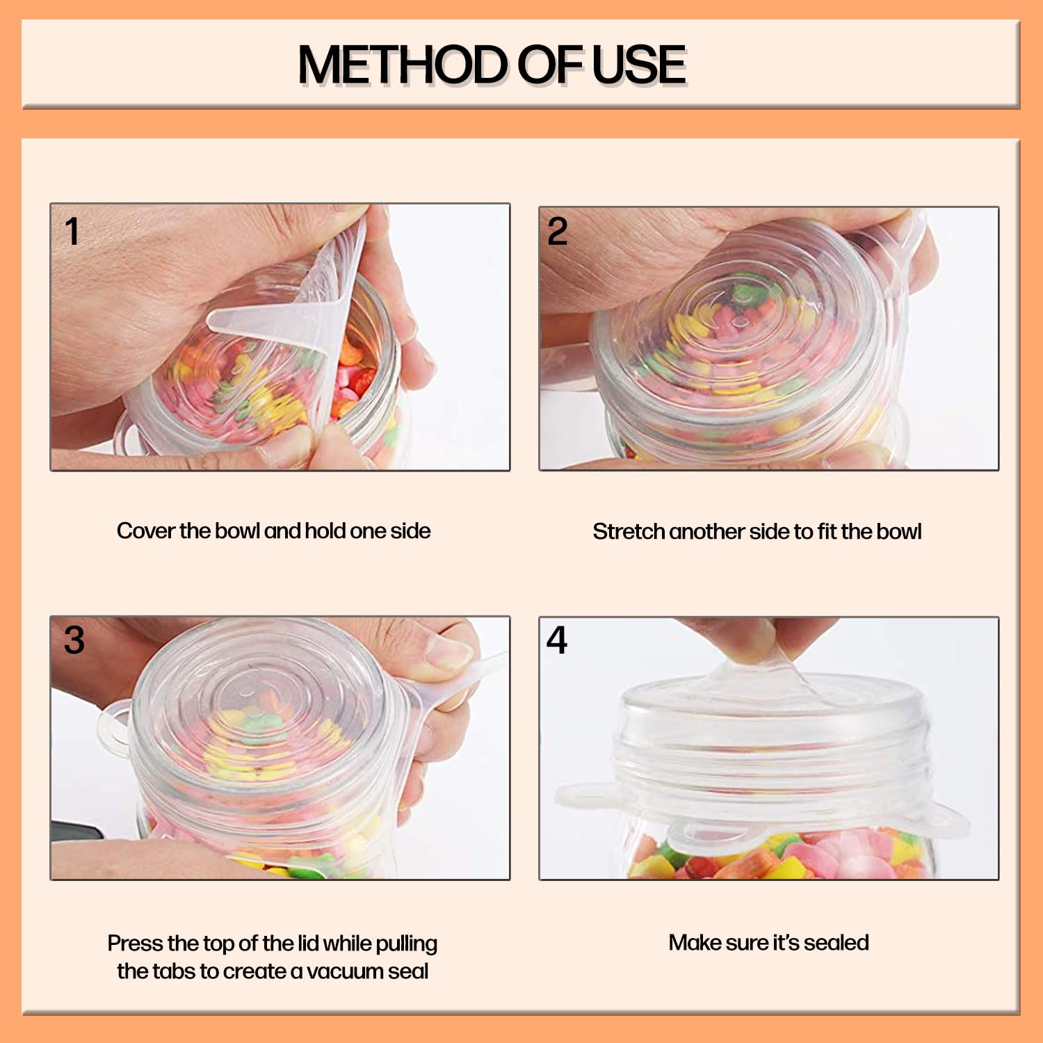 Tappi Per Lattine In Silicone - 6,5 Cm, Riutilizzabili, Senza BPA, Lavabili In Lavastoviglie | Sigillano Barattoli E Lattine - Foto 3