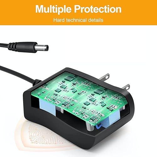 Miniatura 6 de Adaptador ACDC Fuente de alimentación de repuesto para básculas Camry y Bromech, cable cargador electrónico para báscula comercial de alimentos negro