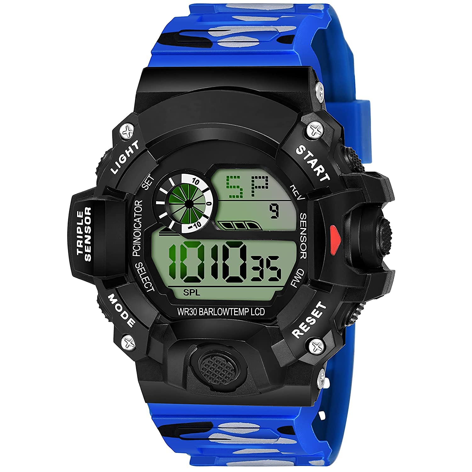 SBA PRIME Digital Boys Watch (Black Dial, Multicolored Strap) (Blue) (B09VFMJRCW) Amazon Price History, Amazon Price Tracker