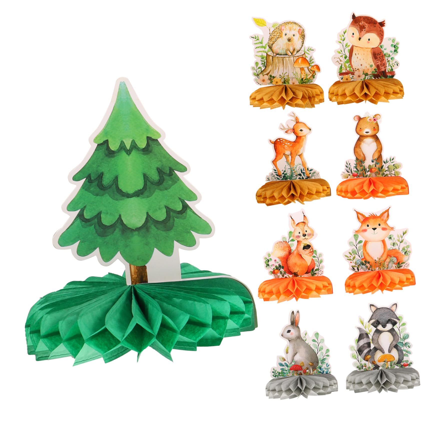 Toyvian 3 Set Decorazioni Compleanno Tema Animali con Decorazioni Ape Centrotavola per Feste Compleanno E Eventi 9 Pezzi * 3