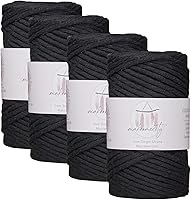 Vista 58 de Makromecity, Cordón de macramé de un solo hilo de 3 mm x 100 yardas (300 pies) Hilo de algodón azul marino de 3 mm de un solo hilo para arte