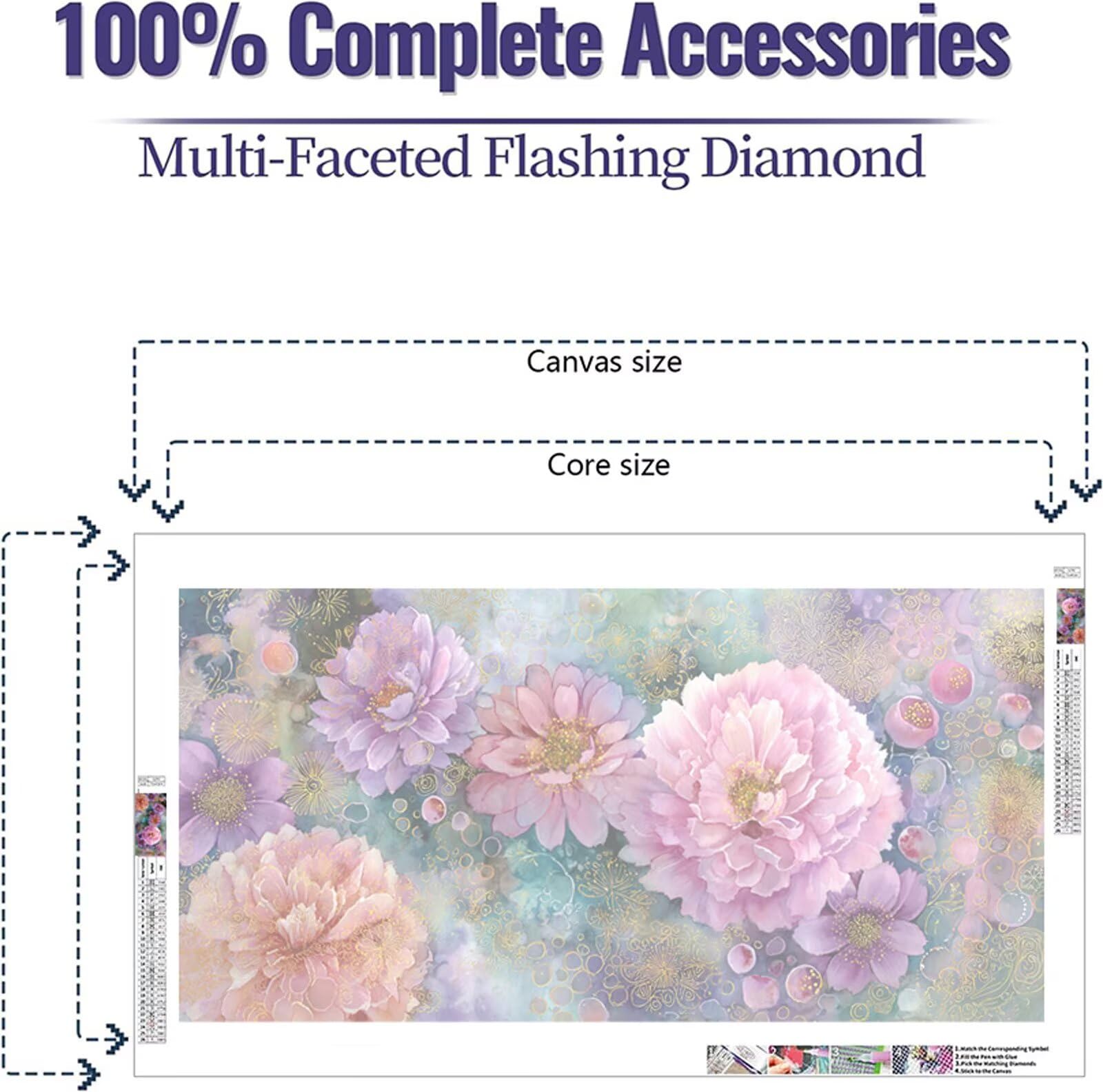 Diamond Painting Erwachsene,Baum Diamant Painting Bilder 90x180cm