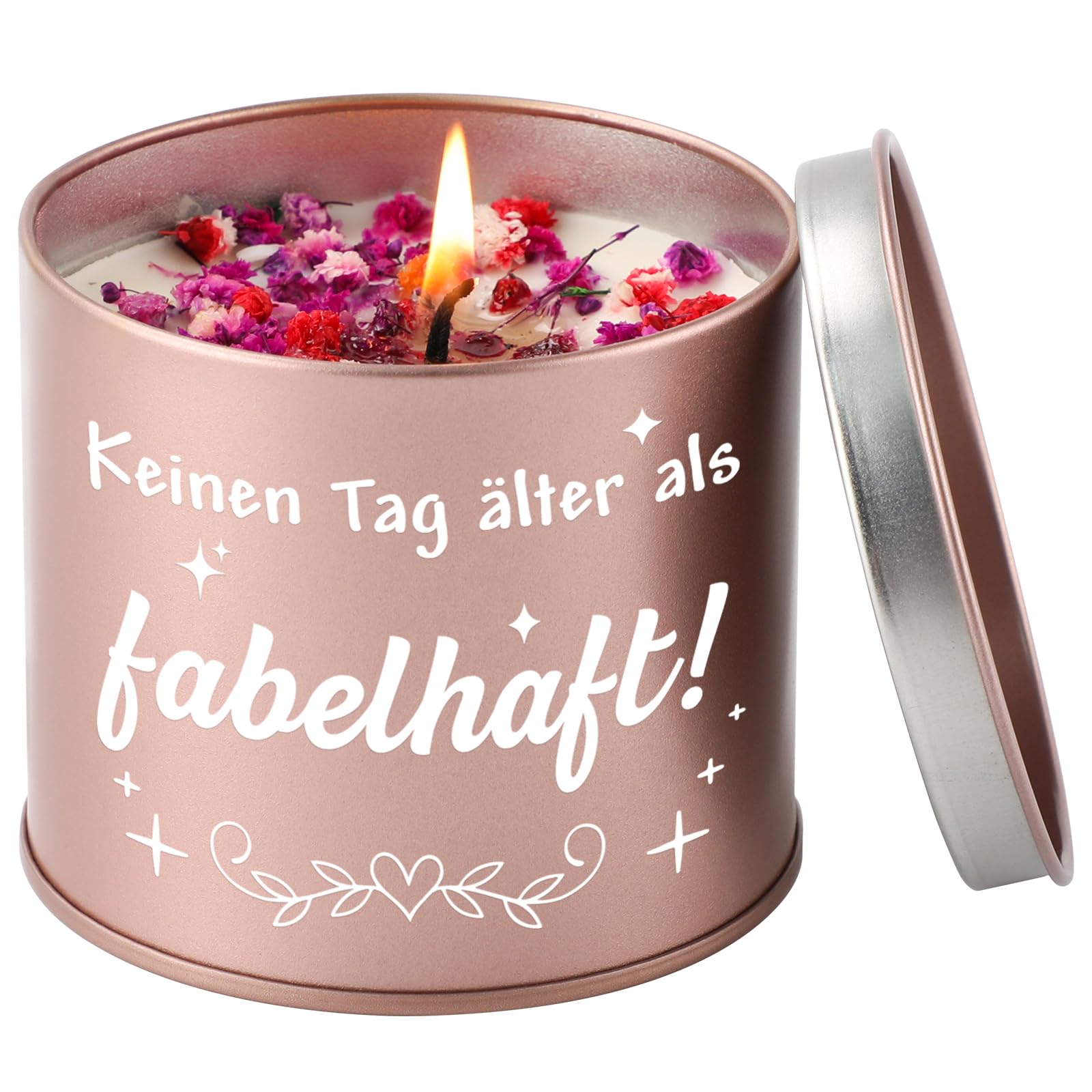 Lavendelkerze Geschenk