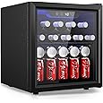 ZAFRO Mini Fridge 100 Cans Compressor Wine Cooler Refrigerator Freestanding Wine Cellar Front Glass Door and Temperature Memory Function for Soda Beer Bar Office Home 2.6 cu.ft