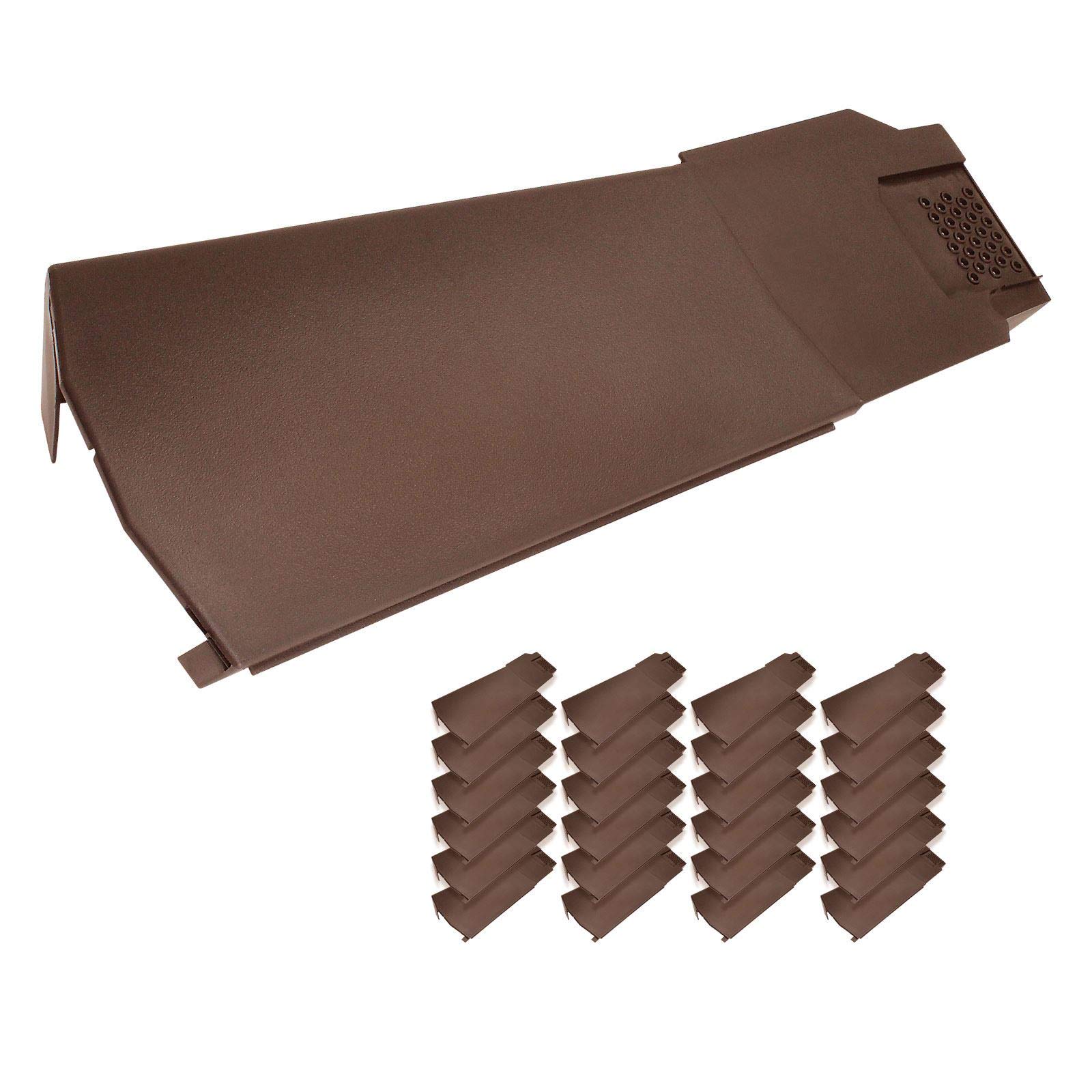 Klober KR9790-0247 Contract Dry Verge Unit (24 Pack) - Right, Brown