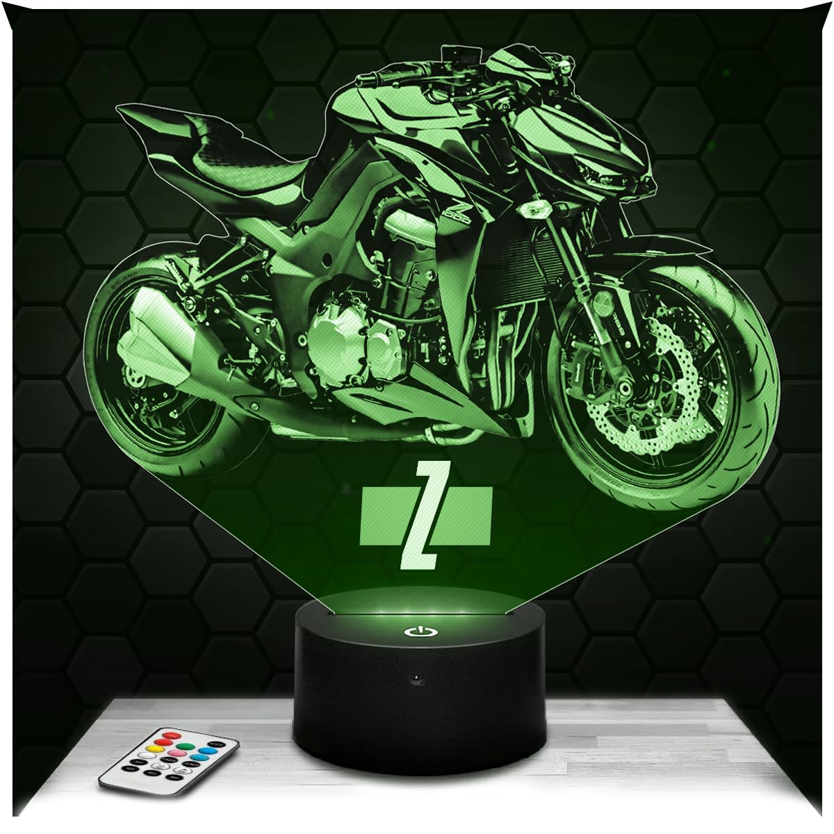 Lampephoto.fr - Moto Z1000 3D Lamp 3D LED Illusion Night Light, Christmas Birthday Gift idea for Boys and Girls Children's or Adult Bedroom Night Light, Led Bedside, Gifts Merchandising TOP โ image 1