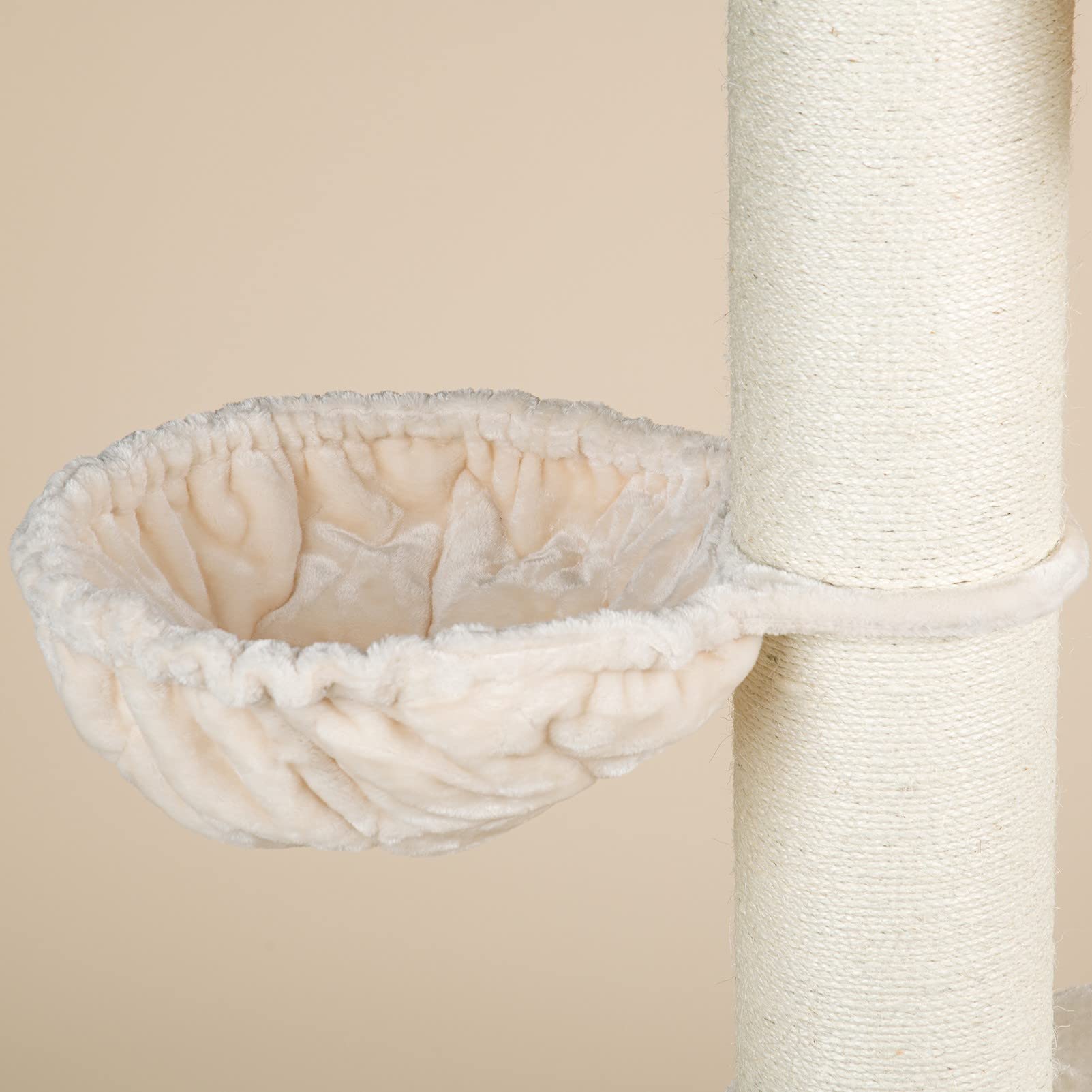 Buy RHRQuality Cat tree for large cats Maine Coon Tower Beige floor to