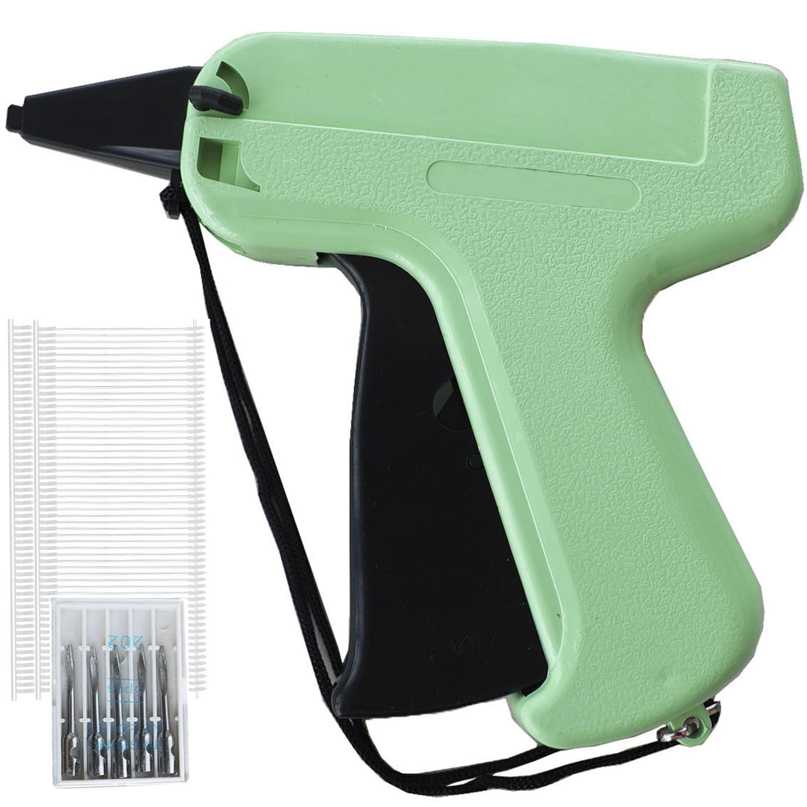Tagging Gun for Clothing, Price Tag Gun with 5 Needles & 1000 Barbs Fasteners, Price Tag Gun, Tag Attacher Guns, Retail Tagging Gun, Hang Tag Gun, for Warehouse, Consignment, Sale (Light Green)