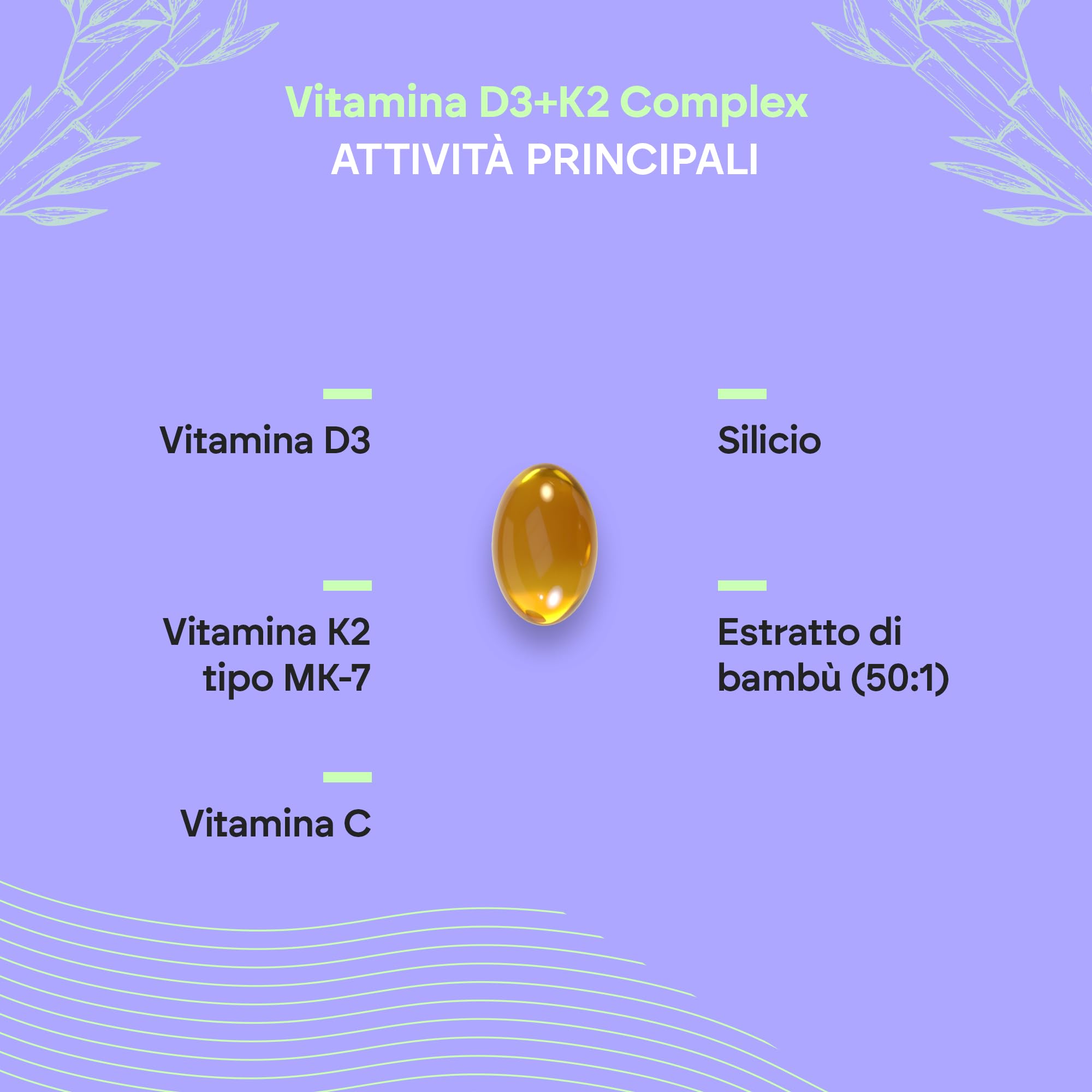 Vitamina D3 e K2 10000 UI - Immunità Ossa e Muscoli - Vit D3 K2 MK7 con Vitamina C e Olio Extravergine di Oliva - 60 Softgel Vitamina D Complex Nutralie