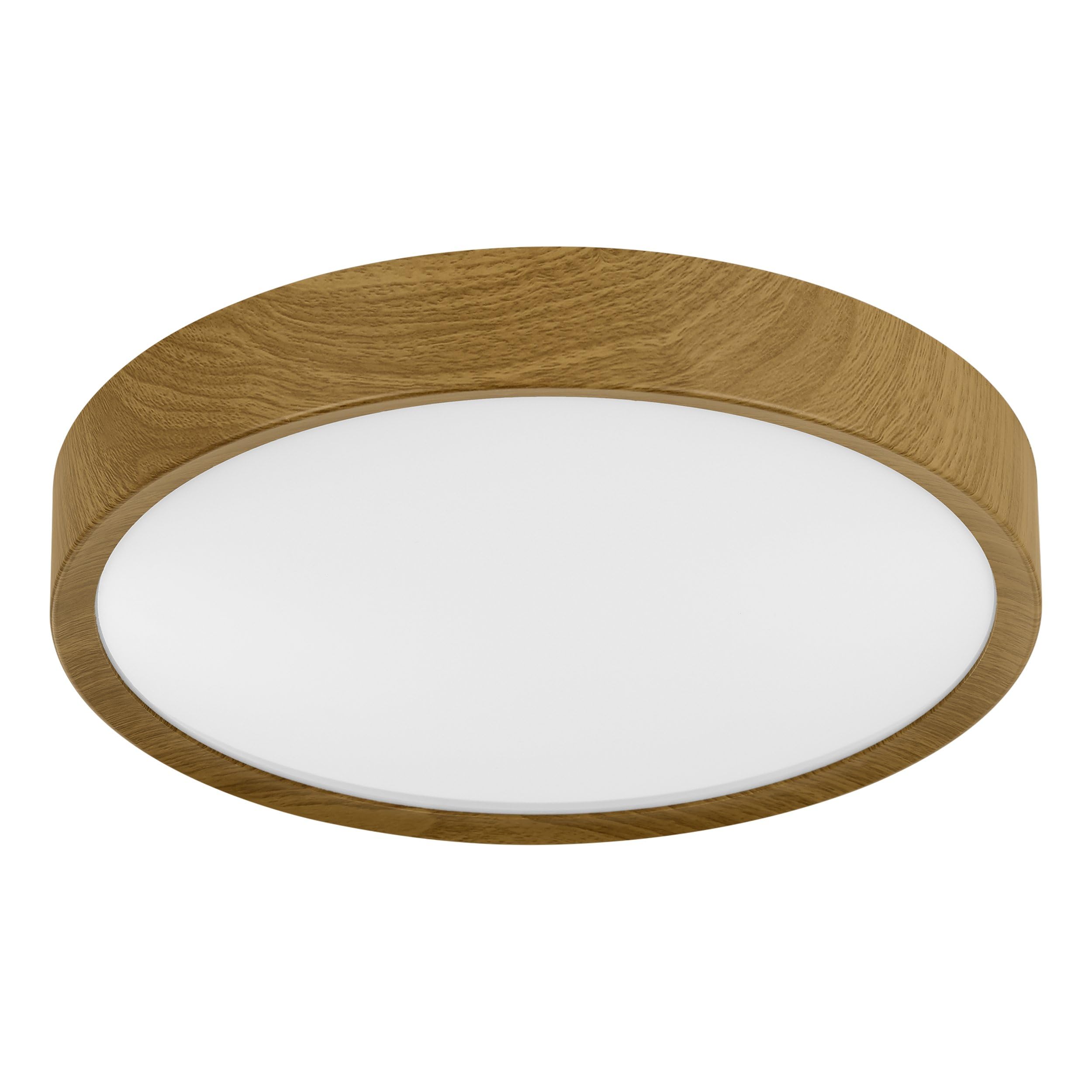 EGLO Musurita Natural Wooden LED Plastic & Steel Ceiling Light