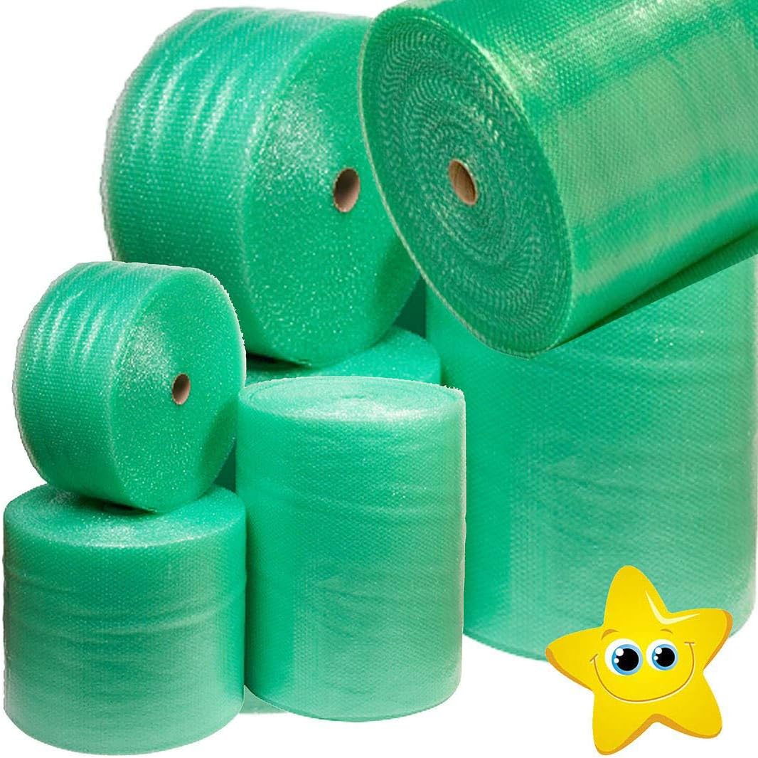 STAR SUPPLIES Green Bubble Wrap Rolls 300mm/500mm/750mm