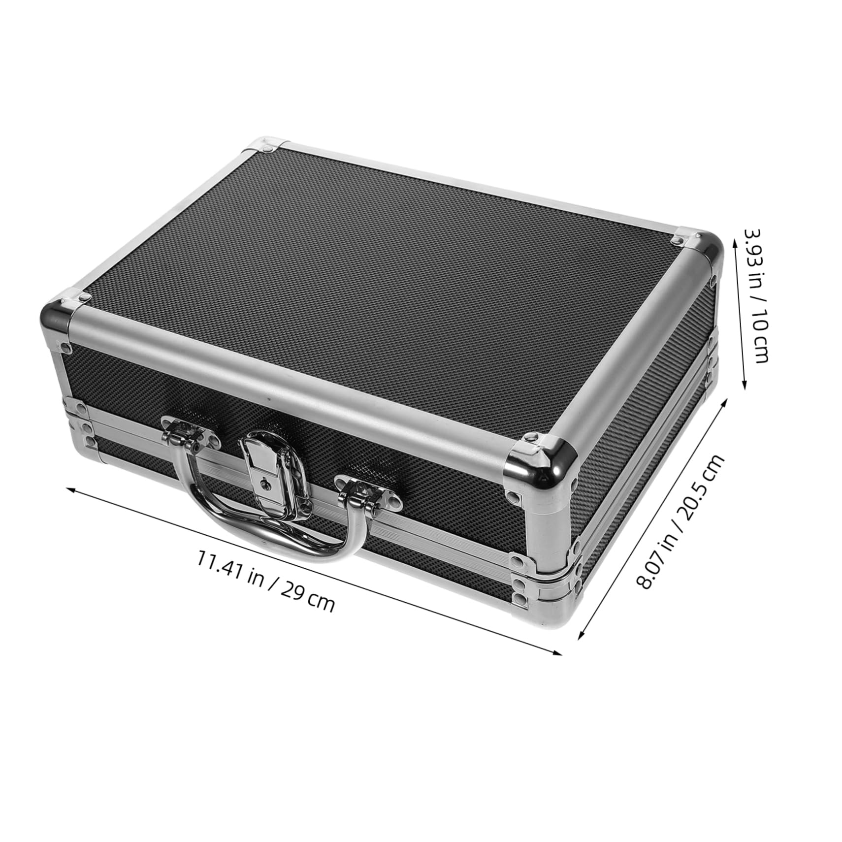 Mikikit Mallette à Outils Multifonction en Alliage D’Aluminium, Grosse Capacité, Verrou de Sécurité, Design Portable pour Projets DIY et Transport