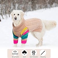 Vista 24 de Suéter XS cálido para perro, suéteres para perros pequeños, niñas y niños, suéter elástico para cachorros, suéter de cuello alto extra pequeño