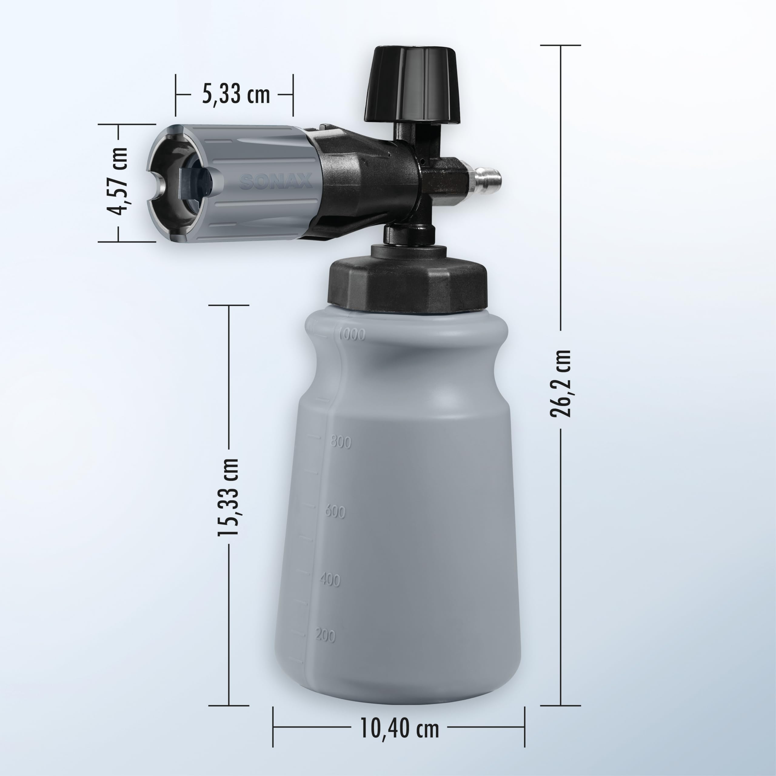SONAX PROFILINE PowerFoamer (1 Stück) Schaumsprüher/Schaumlanze für Hochdruckreinigungsgeräte | Art-No. 04962050