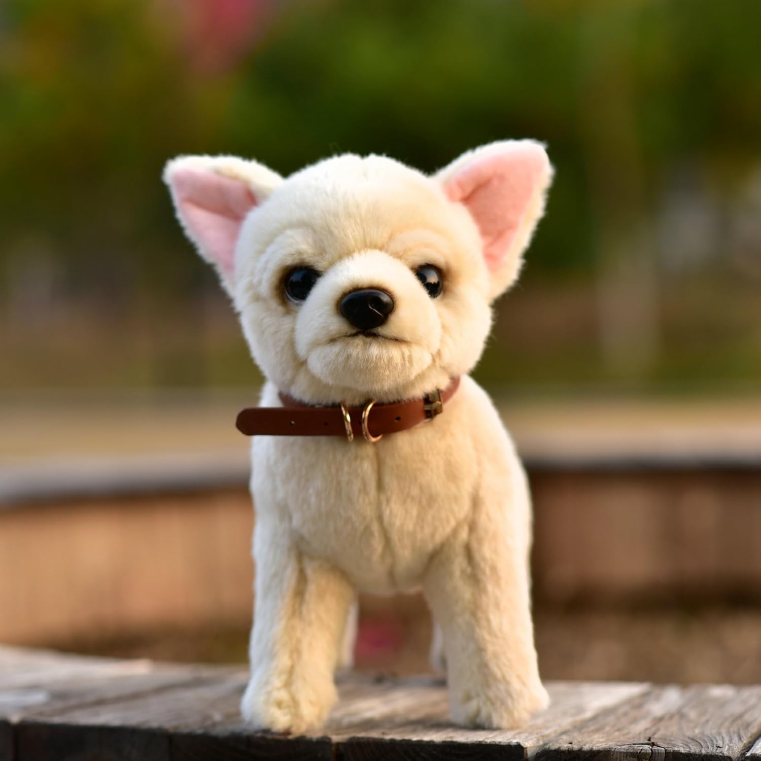 Simulated Chihuahua Plush Toy, Realistic Dog Doll, Children's, Limbs with Aluminum Wire to Stand Firmly on the Table