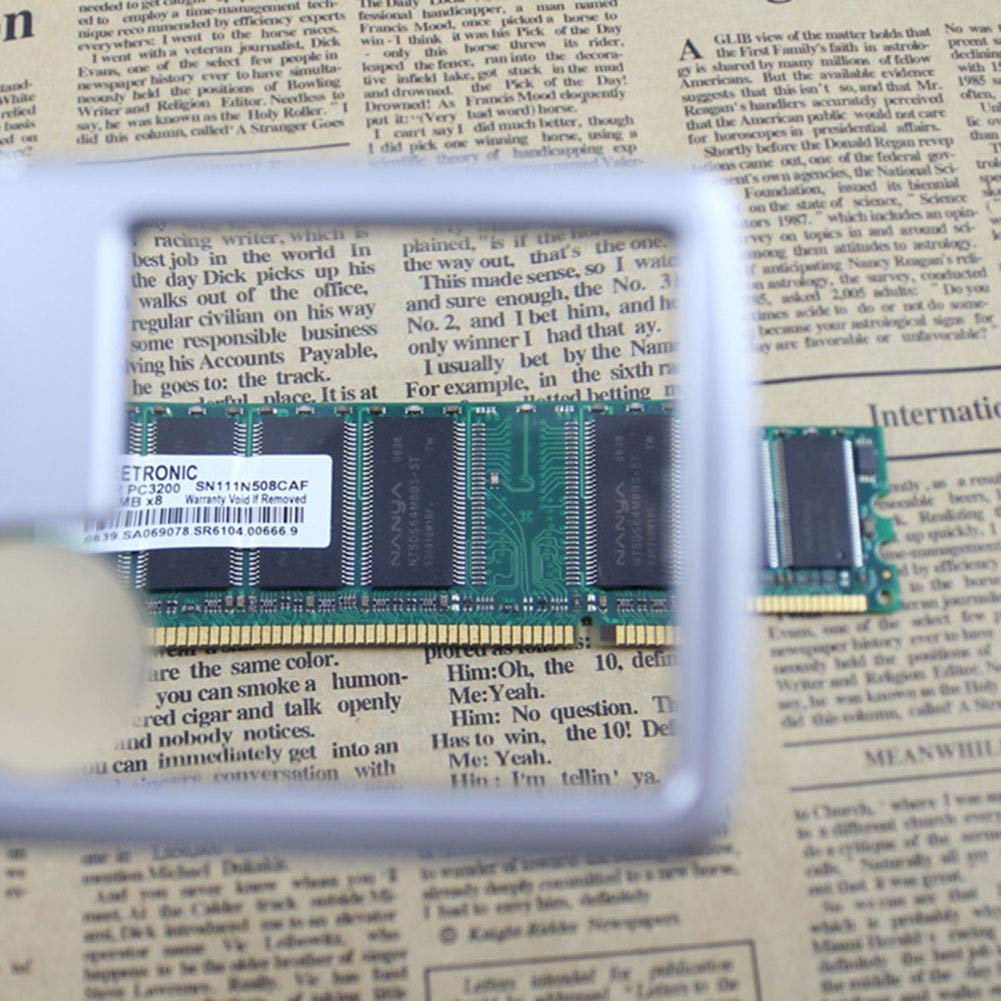 Vergrößernde Taschenlupe – kleine, tragbare, beleuchtete Glaslupe, ideal zum Lesen, das Geheimnis, wie Sie Ihr Sehvermögen bewahren und Kleingedrucktes unterwegs lesen können
