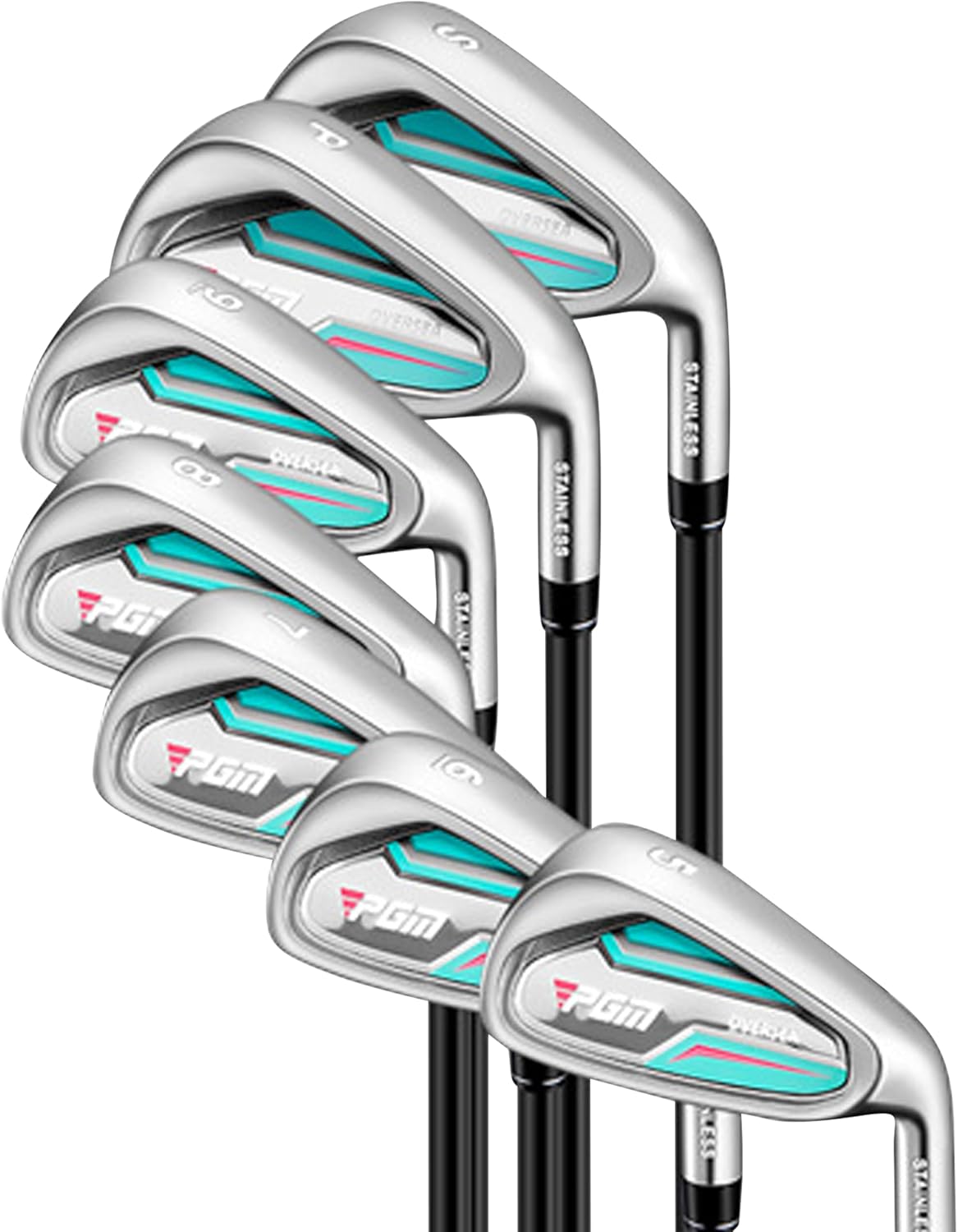 PGM Women's Oversea 9/12 Pieces Complete Golf Club Set with High-Strength Thin Face Design 460cc Driver - Image 3